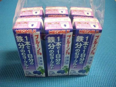 MEGMILK プルーンFe1本で1日分の鉄分のむヨーグルト