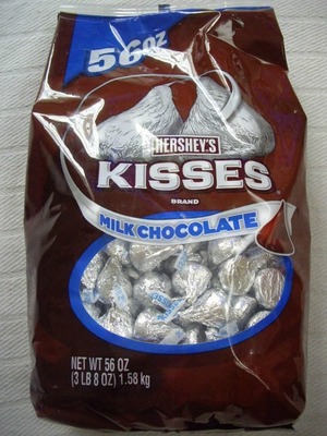 HERSHEY'S KISSES MILK CHOCOLATE 1.58kg