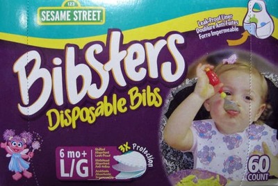 (名無し)さん[1]が投稿したBibsters Disposable Bibs セサミストリート ビブスター 紙スタイ よだれかけ 60枚の写真