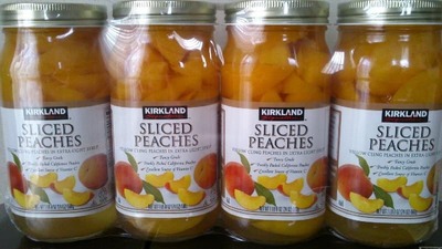 カークランドグネチャ SLICED PEACHES 黄ももシロップづけ(エキストラライト)