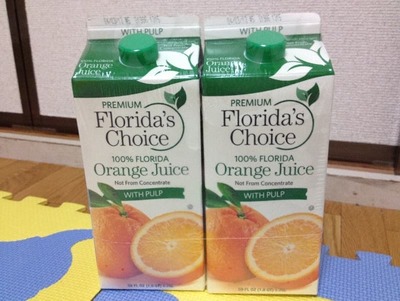 (名無し)さん[30]が投稿したオーリツ フロリダチョイス オレンジジュース 果汁100%の写真