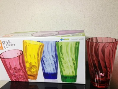 アクリル製 タンブラーセット 8ピース Pandex Wave Acrylic Tumbler Set 8 Piece