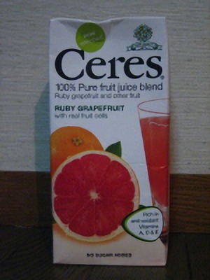 Ceres セレス ルビーグレープフルーツジュース