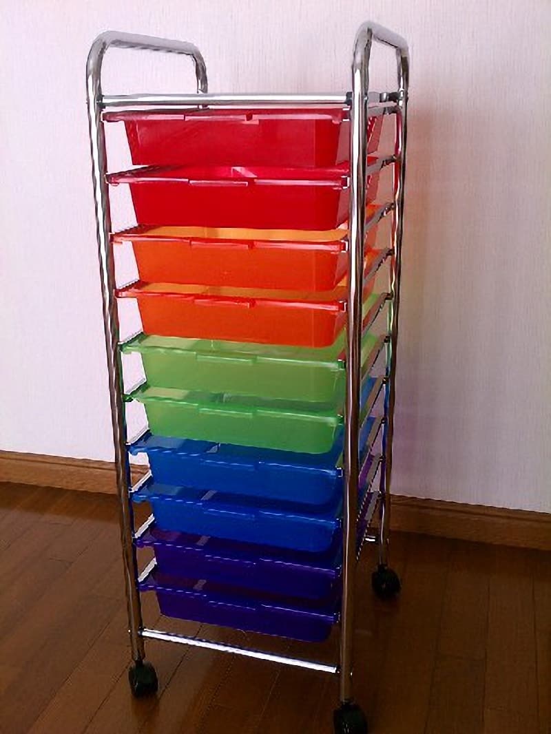 Messagestor 10drawer Roling Organizer カラフル 10段キャビネット のクチコミ コストコで在庫番