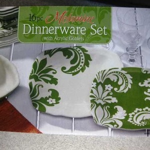 メラミン ディナーウェアセット 16pc (Melamine Dinnerware Set)