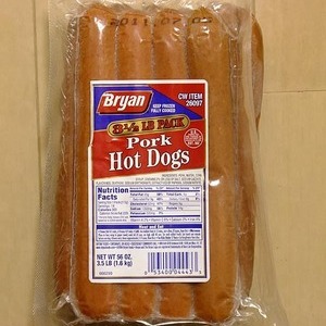 ブリアン ポーク ホットドッグ Bryan Pork Hot Dogs