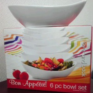 Bon appetit! 6pc bowl set