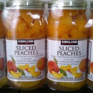 カークランドグネチャ SLICED PEACHES 黄ももシロップづけ(エキストラライト)