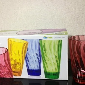 アクリル製 タンブラーセット 8ピース Pandex Wave Acrylic Tumbler Set 8 Piece