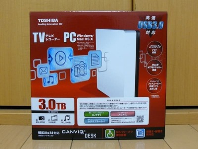 東芝 外付けハードディスク CANVIO DESK HD-EB30T