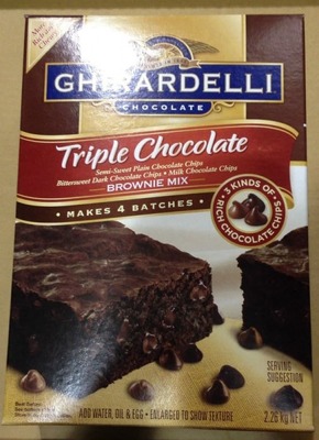 (名無し)さん[1]が投稿したGHIRARDELLI(ギラデリ)  トリプルチョコレート ブラウニーミックスの写真