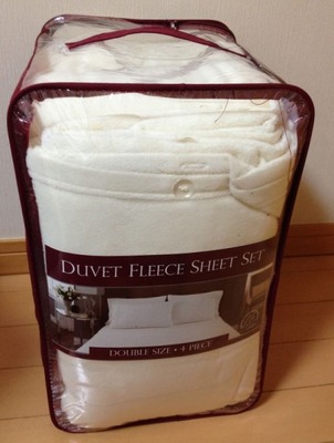 NEMCOR 日本ダブルサイズ DUVET FLEECE SHEET SET フリースベッドカバー4点セット