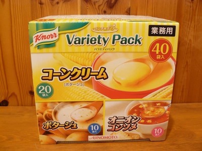 AJINOMOTO クノール ランチ用スープ バラエティ パック 40袋入