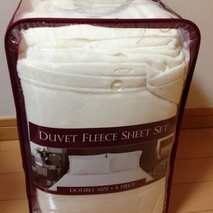 NEMCOR 日本ダブルサイズ DUVET FLEECE SHEET SET フリースベッドカバー4点セット