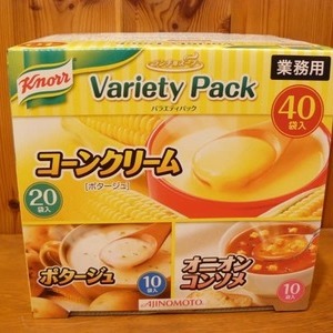 AJINOMOTO クノール ランチ用スープ バラエティ パック 40袋入