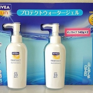 ニベア サンプロテクトウォータージェル SPF33 ポンプ140g x 2本パック