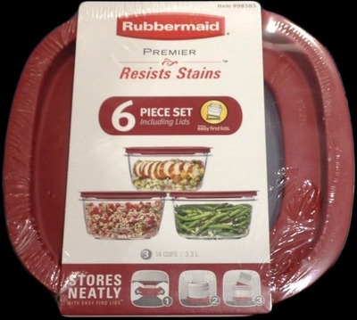 RUBBERMAID ラバーメイド プレミア 保存容器 ６個セット