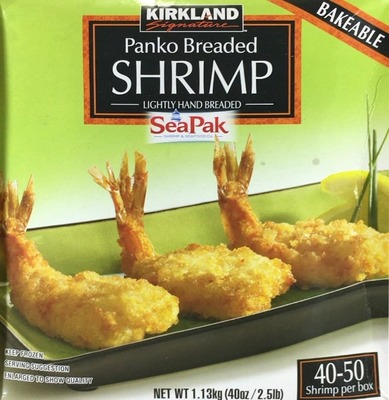 カークランドシグネチャー エビフライ Panko Breaded SHRIMP