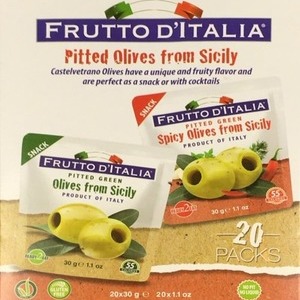 FRUTTO  D'ITALIA 種なしオリーブ 30g×20  プレーン スパイシー