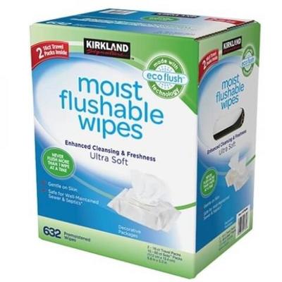 このみんさん[11]が投稿したカークランドシグネチャ― 流せるウェットワイプス moist flushable wipes 60枚×10パックの写真