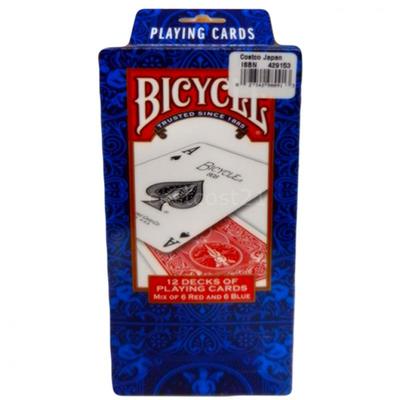 BICYCLE バイスクルトランプ スタンダード 12個セット（赤・青 各6個）
