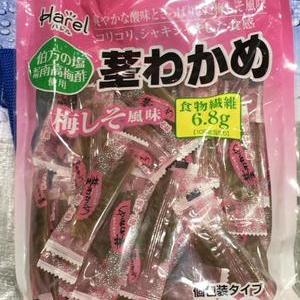 ゴウショク 茎わかめ 梅しそ風味 博多の塩 紀州南高梅酢使用