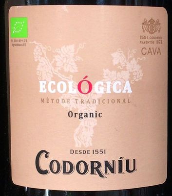 コドーニュ エコロジカ ブリュット Codorníu Ecológica Brut