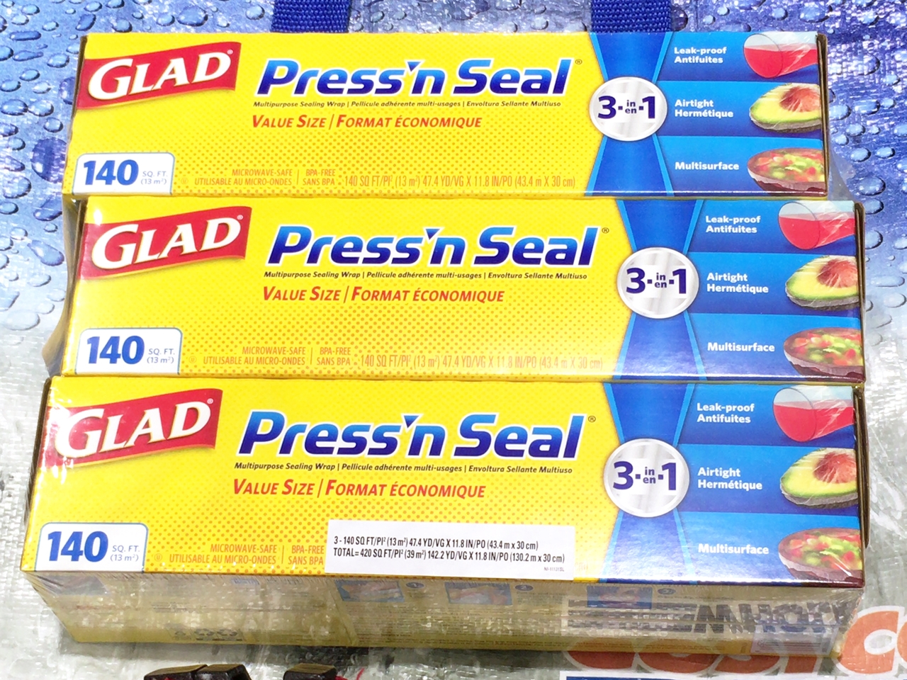 GLAD PRESS'N SEAL グラッド プレスンシールの在庫情報:コストコで在庫番