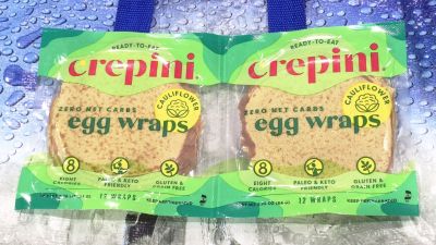(名無し)さん[16]が投稿したcrepini 平飼い卵とカリフラワーパウダーのクレープ（小麦粉不使用）の写真