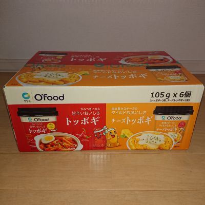 O'food デサン カップトッポギ 105g×6個 (トッポギ×3個, チーズトッポギ×3個)