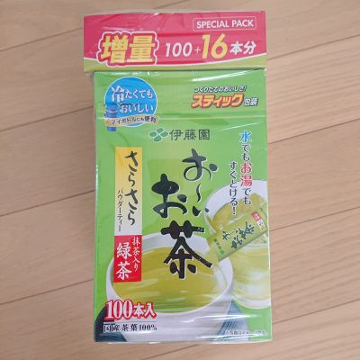 (名無し)さん[2]が投稿した伊藤園 お～いお茶 さらさら抹茶入り緑茶スティック 100本の写真