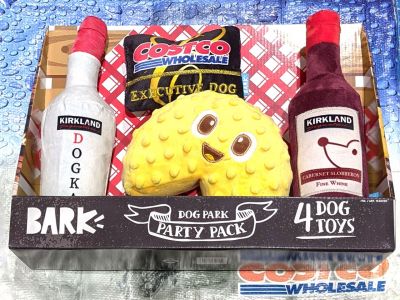 BARK COSTCO ペット用おもちゃ4個セット FOOD COURT/PARTY PACK
