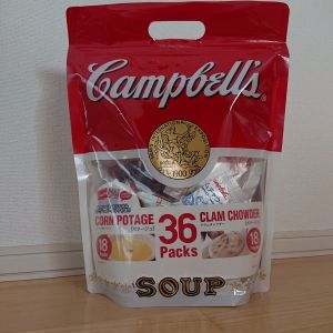 キャンベル インスタントスープ ジッパーバッグタイプ クラムチャウダー/コーンポタージュ