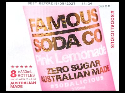 FAMOUS SODA CO. ピンクレモネード