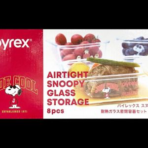 PYREX パイレックス スヌーピー ガラス キャニスターセット/ストレージセット