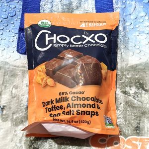 CHOCXO オーガニック69%カカオトフィー、アーモンド＆シーソルト