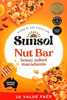 サンソール ナッツバー ハニーソルトマカダミア