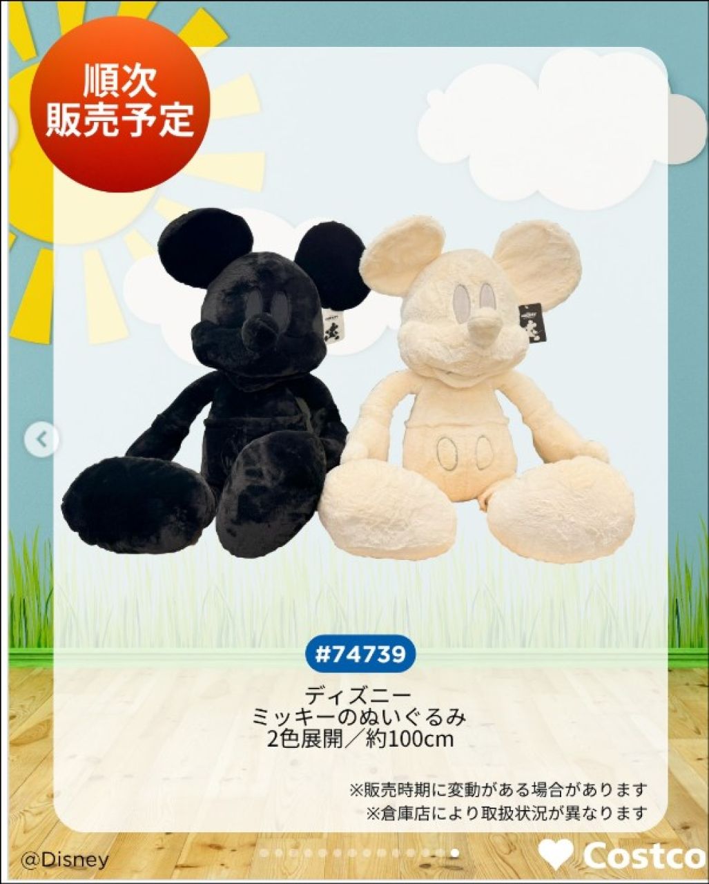 ディズニー ミッキー/ミニー ぬいぐるみの最新価格や割引(口コミ