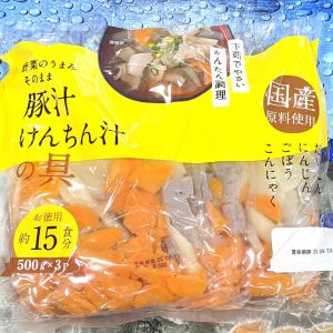 豚汁けんちん汁の具