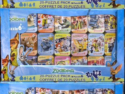 ディズニー ズートピア パズル缶セット