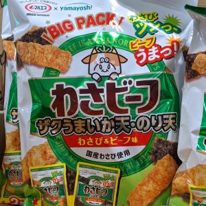 マルエス のり＆いか天 わさビーフ味